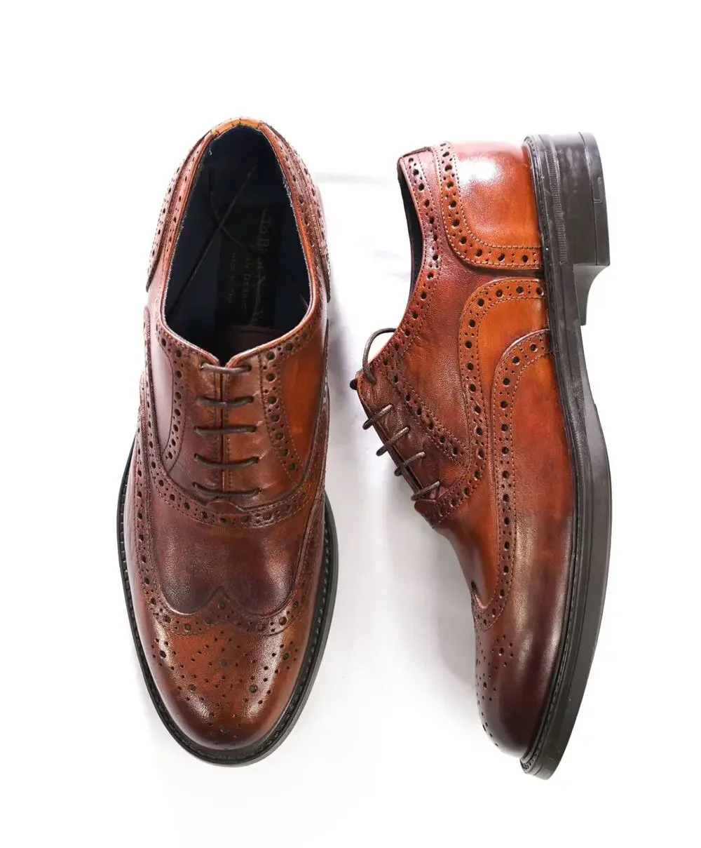 $425 To Boot New York - Brown Leather Wingtip Oxfords - 9.5